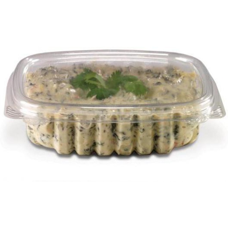 Placon - 8 Oz Crystal Seal Hinged Container, 200/Cs - 235900