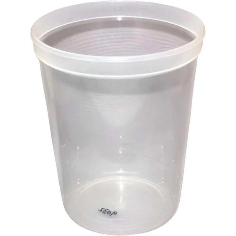 Plastipak - 32 Oz Plain Clear Pineapple Container Fits LR-115 Lid, 500/Cs - 2704001