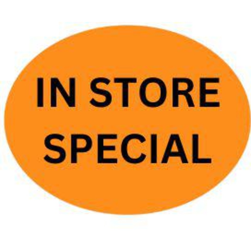 Precision Label & Tag - 1.5" Orange Oval IN STORE SPECIAL Label, 1000/rl - LAB0861