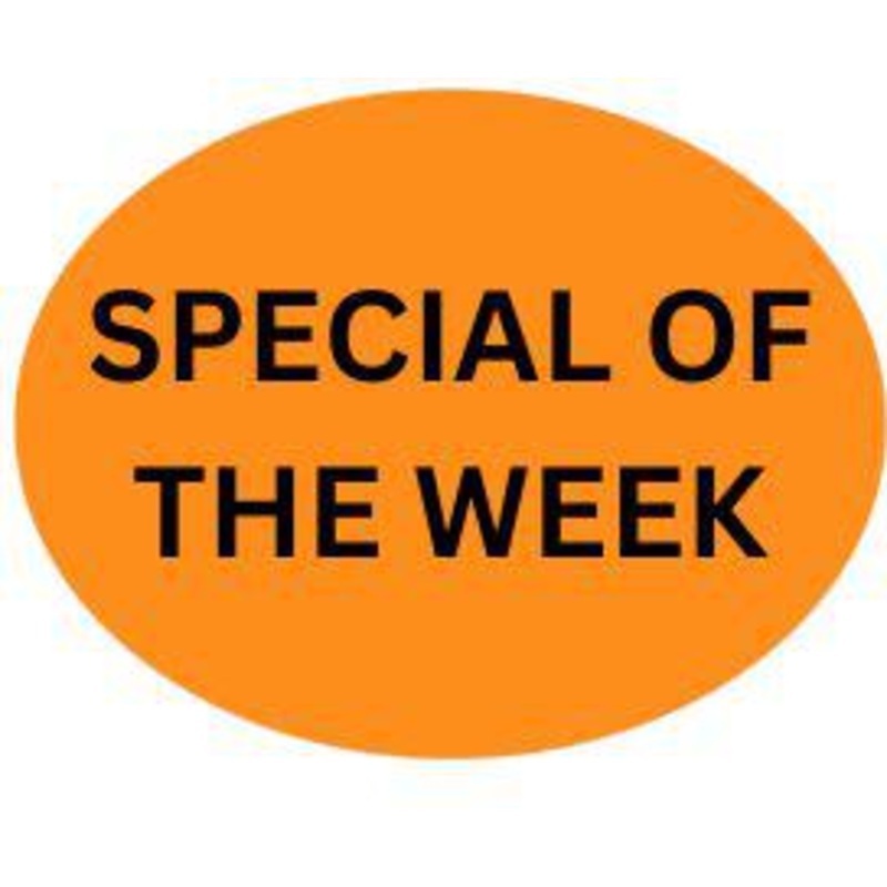 Precision Label & Tag - 1.5" Orange Oval SPECIAL OF THE WEEK Label, 1000/rl - LAB0866