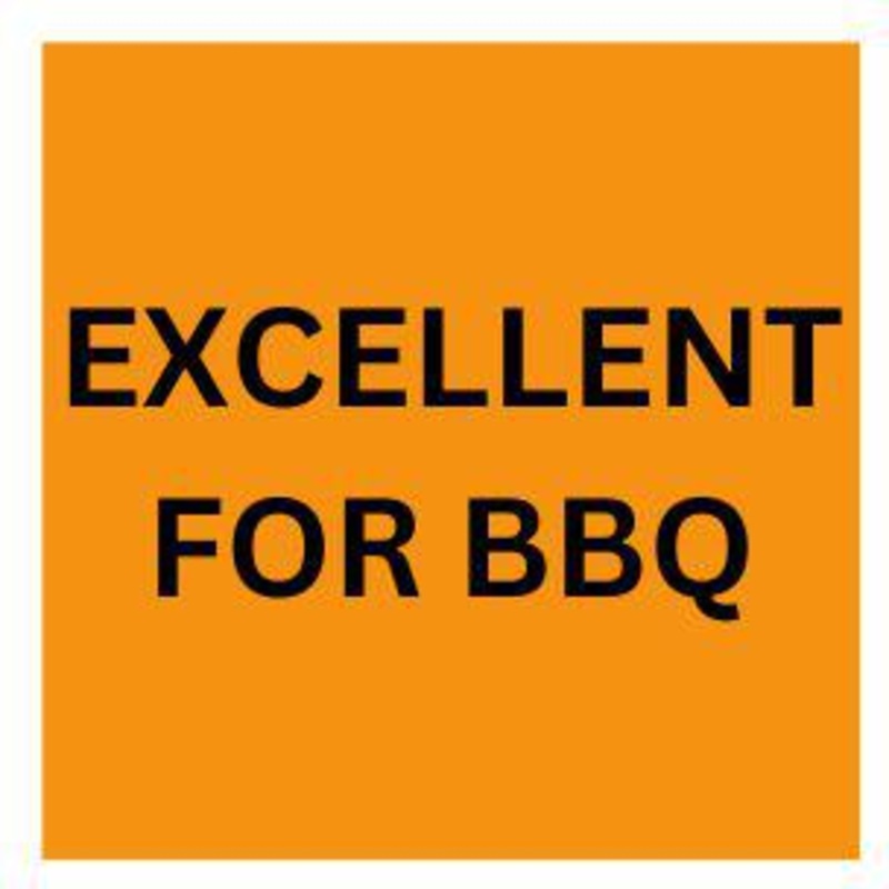 Precision Label & Tag - 1.9" Orange Square EXCELLENT FOR BBQ Label, 300/rl - LAB0183
