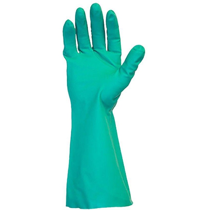 Ralston CanSafe - 13", 11 mil Unlined Green Large Nitrile Gloves, 1 Pair - TSZGNGULG11C