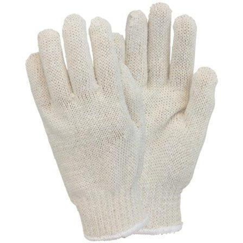 Ralston CanSafe - Large Bleached String Knit Cotton Gloves, 12pr/dz, 25dz/Cs - TSZGSMWMN2CBW70
