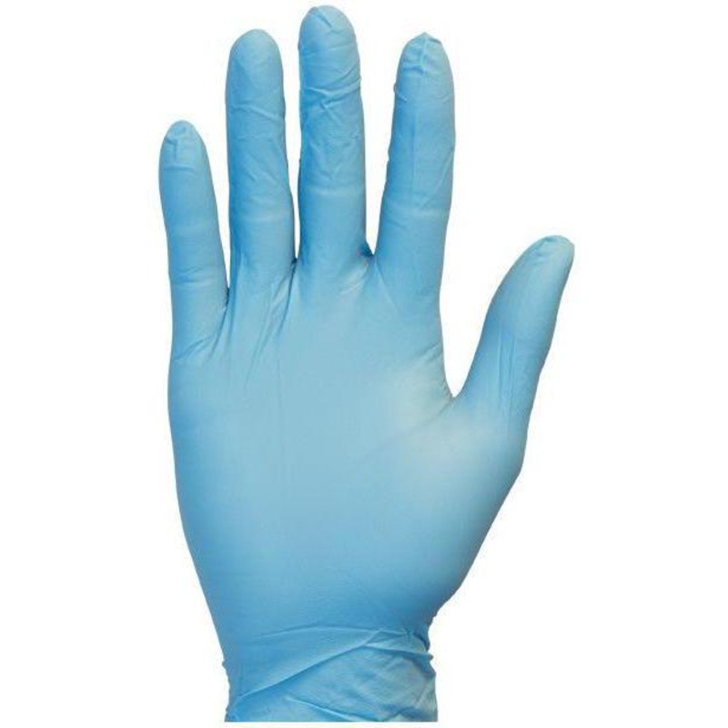 Ralston CanSafe - Medium Blue Powder Free Nitrile Gloves, 100/Bx - LYDUSNP100M