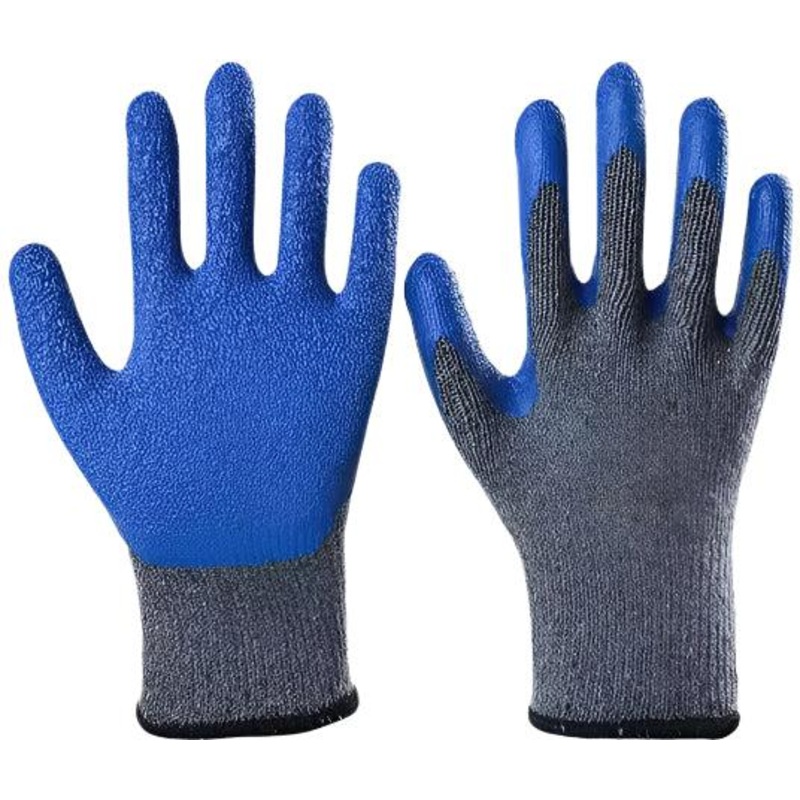 Ralston CanSafe - Medium PU Coated Palm Cut Gray Resistant Gloves with Blue Hem - Level 3, 1 Pair - TSZGS13MDCYPU