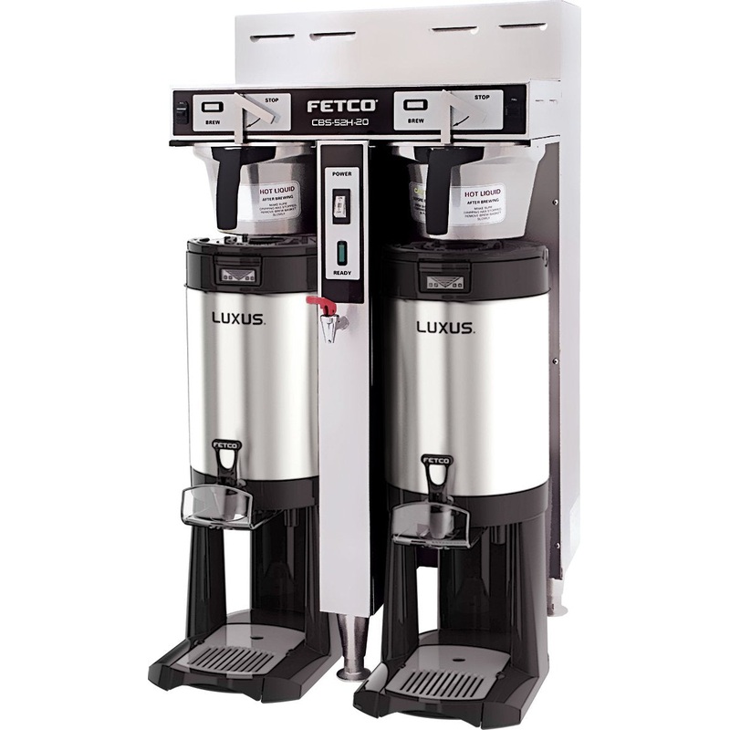 Fetco - Hand-Operated Dual Station Coffee Brewer 2 x 3 kW (120/208-240V) - CBS-52H-20 (Special Order Item, ETA 3-4 Weeks)