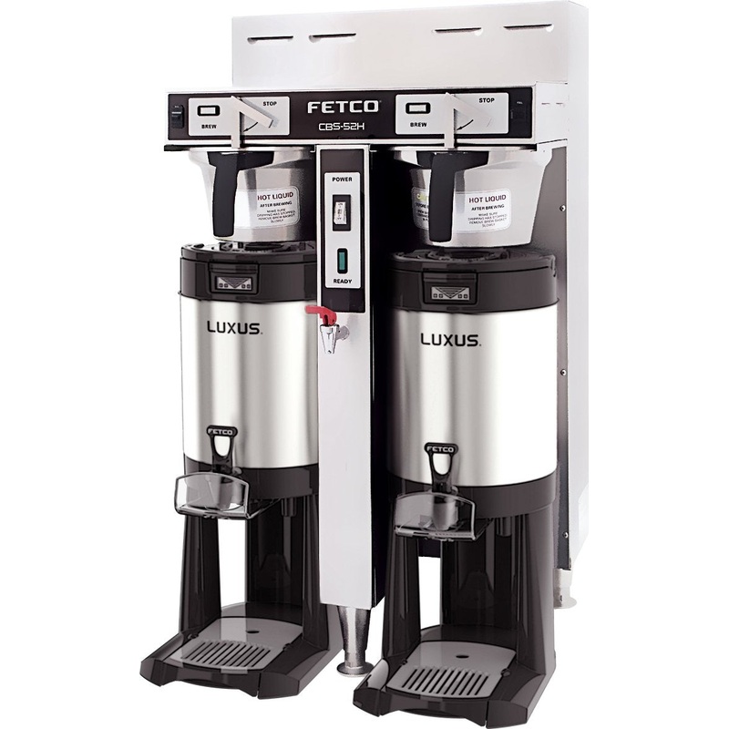 Fetco - Hand-Operated Dual Station Coffee Brewer 3 x 4 kW (440-480V) - CBS-52H-15 (Special Order Item, ETA 3-4 Weeks)