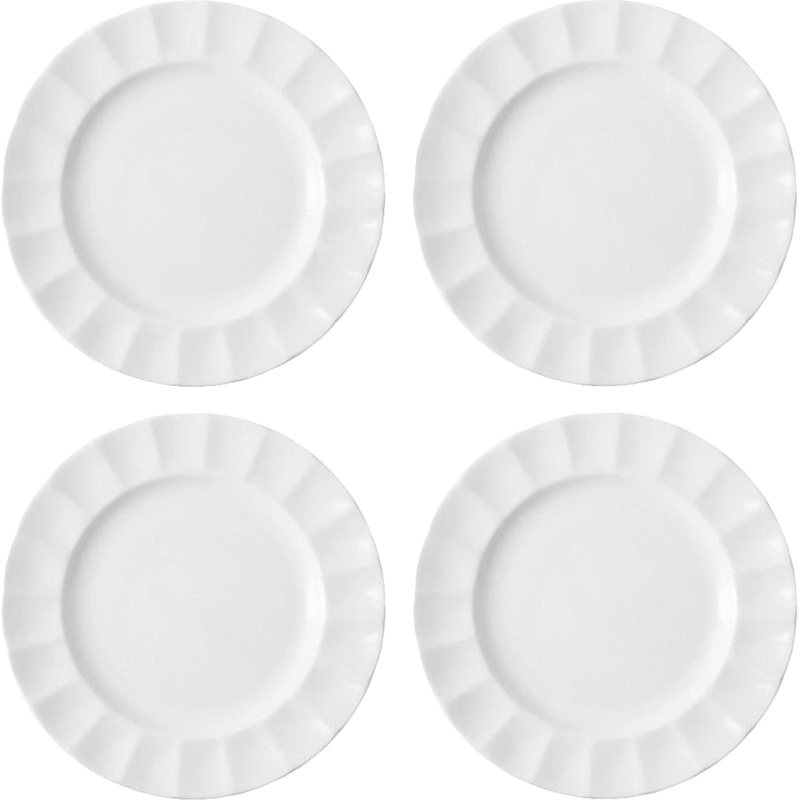 Fortessa - Blyss 9" White Salad Plate, Pack of 4 - FBC-BL-202