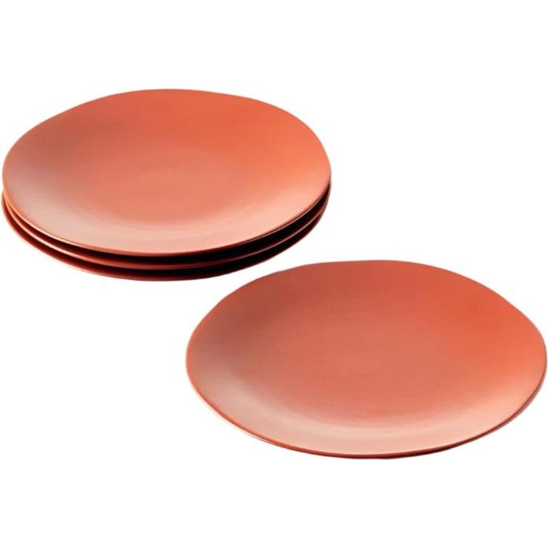 Fortessa - Heirloom 10.75" Terracotta Dinner Plate, Pack of 4 - STN.8000.9.15