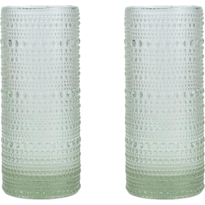 Fortessa - Jupiter 10.8 Oz Sage Collins/Highball Glass, Pack of 2 - JUPITERSG.2.10