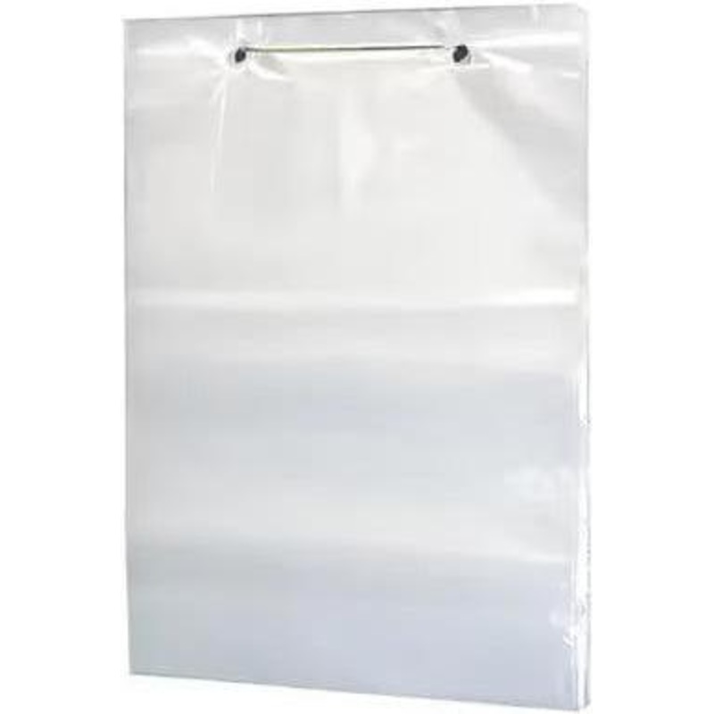 RiteSource - 12" x 18" + 4BG + 1.5 Lip, 1 Mil Low Density Clear Wicketed Bags, 1400/cs - W10G12184