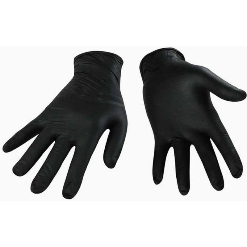 RiteTouch - 5 mil Black XX-Large PF Nitrile Gloves Shield, 100/bx, 10bx/cs - GLNPFBXXL