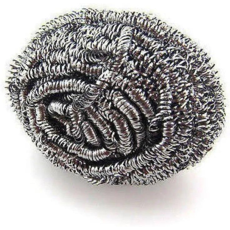 TiSA - Stainless Steel Scourer, 2/Pk, 144/cs - 50167