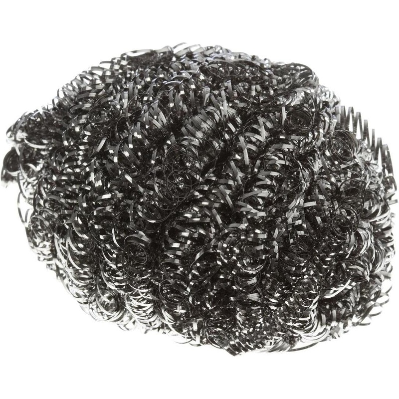 TiSA - Stainless Steel Scouring Sponge, 50/cs - 35118HD