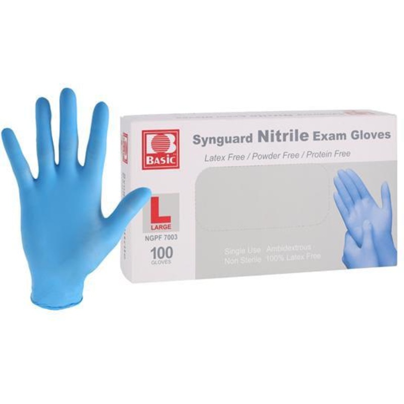 RiteTouch - BASIC Large PF Nitrile Gloves, 100/bx, 10bx/cs - NGPF7003