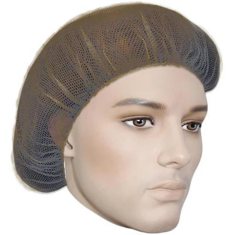 Ronco - 21" Brown Nylon Mesh Hairnets, 100/bg - RNC1818BR