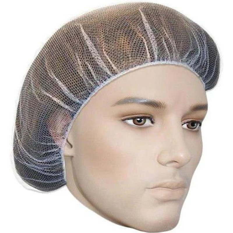 Ronco - 24" White Nylon Mesh Hairnets, 100/bg, 10bg/Cs - RNC1819