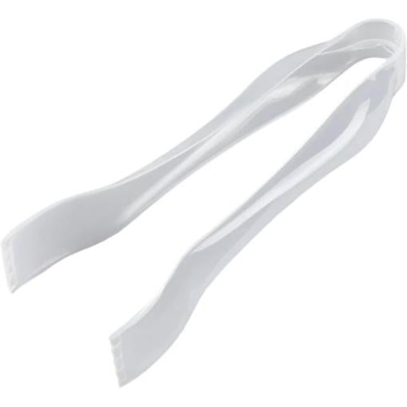 Sabert - 6" Clear Disposable Serving Tong, 72/Cs - 310913