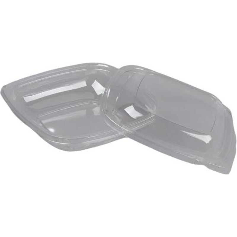 Sabert - Clear 24 Oz. Medium Square Bowl with Dome Lid, 150/Cs - SABC18024TR150