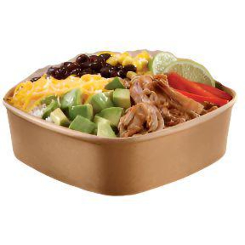 Sabert - Kraft 24 Oz. Paper Square Bowl, 300/Cs - SABPK27024D300N
