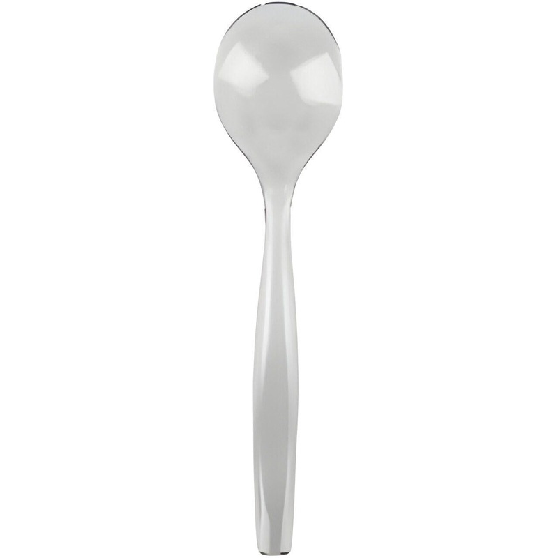 Sabert - White PP 10" Serving Spoon, 72/Cs - UWT72SPP