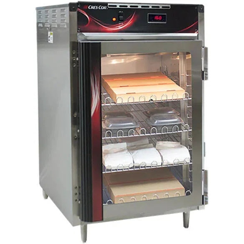 Cres Cor - 120V, 1400W Insulated Half Height Stainless Steel Pass-Through Holding Cabinet - H138NPSCC1MC5Q (Pre-Order Now, ETA 7-8 Weeks)