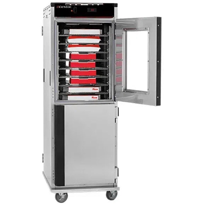 Cres Cor - 120V, 2000W Insulated Full Height Stainless Steel Pass-Through Holding Cabinet - H138NPSCC3MQ (Pre-Order Now, ETA 7-8 Weeks)