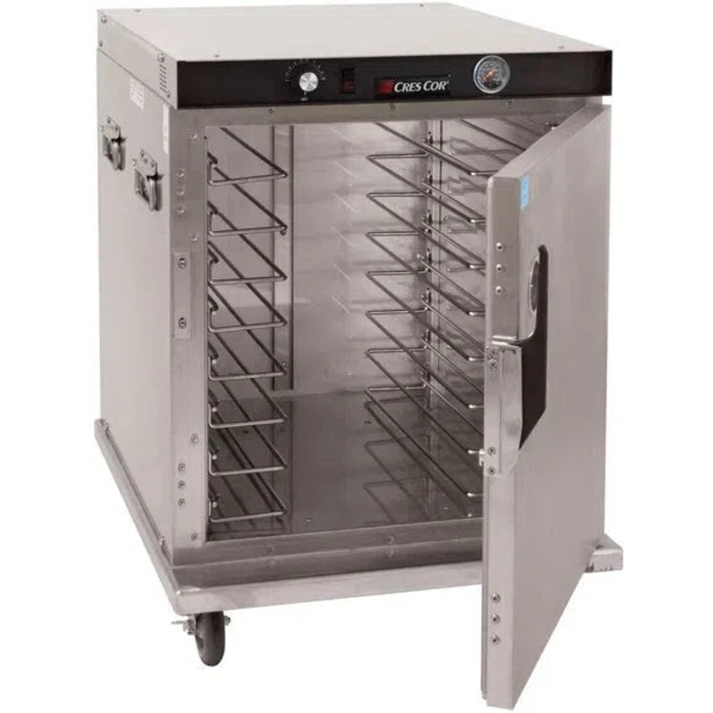 Cres Cor - 120V, 900W Insulated Half Height Stainless Steel Holding Cabinet - H339SSUA8C (Pre-Order Now, ETA 7-8 Weeks)