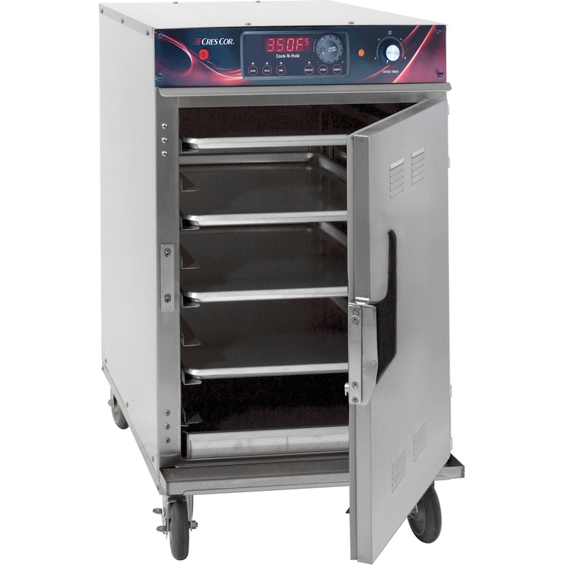 Cres Cor - Half Height Stainless Steel Cook and Hold Smoker Oven with Deluxe Controls - 208/240V, 1 Phase, 3000/2650W - 1000CHSKSPLITDX (Pre-Order Now, ETA 7-8 Weeks)