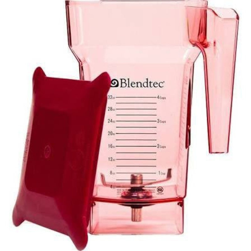 BlendTec - 75 Oz FourSide Red Jar with Red Hard Lid, Pack of 5 - 40-711-07