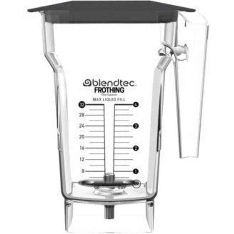 BlendTec - 75 Oz Frothing Jar with Black Hard Lid, Pack of 10 - 40-712-20