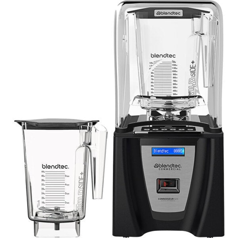 BlendTec - Connoisseur 825 3.8 HP Blender with Sound Enclosure and 2x90 Oz WildSide+ Jars - C825C11Q-B1GB1D