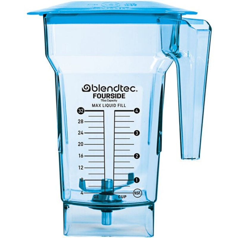 BlendTec - FourSide 75 Oz Blue Jar with Blue Hard Lid - 40-612-62