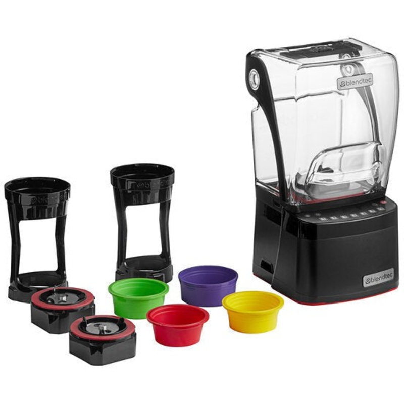 BlendTec - Stealth 895 3.8 HP Nitro Blender with Frothing Micronizers, Sound Enclosure, and Jarless Blending - SNBS2C2901-B1L