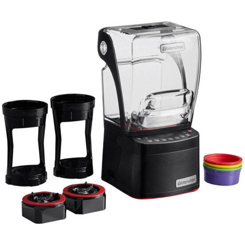 BlendTec - Stealth 895 3.8 HP Nitro Blender with Sound Enclosure and Jarless Blending - SNBS2C2901-B1K