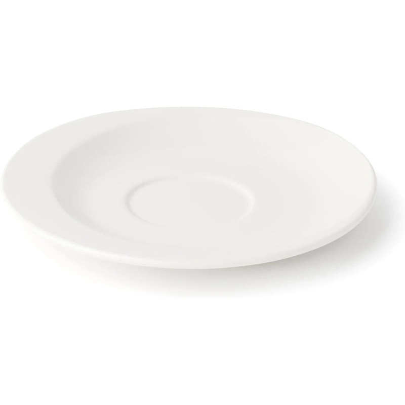 Browne - FOUNDATION 6.25" Porcelain White Saucer, 3 Dz - 5630172