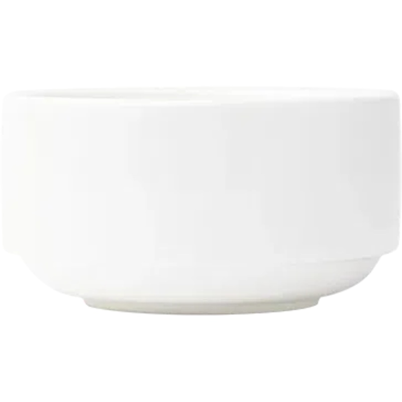 Browne - FOUNDATION 7.1 fl Oz Porcelain White Stackable Bowl, 3 Dz - 5630150