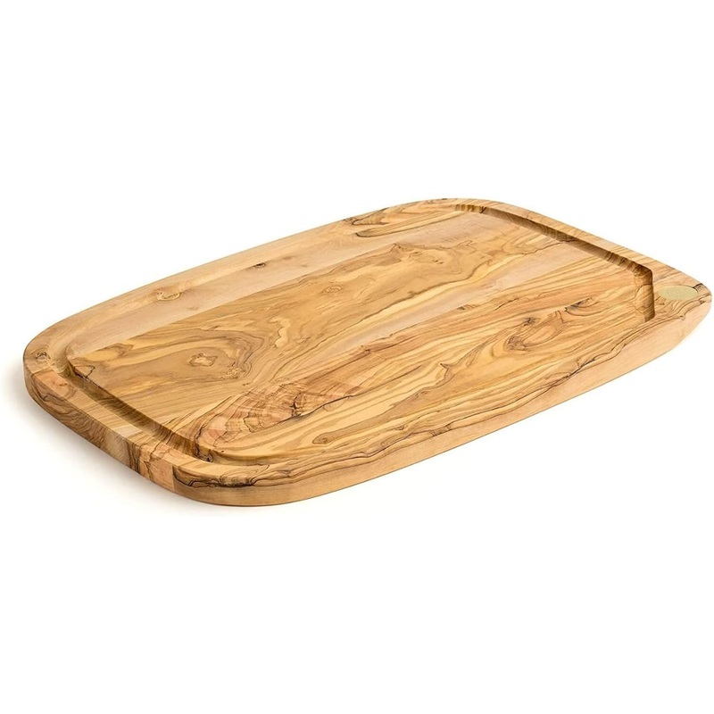 Berard - 15.75" x 11.42" Olive Wood Nerro Cutting Board - 7455335