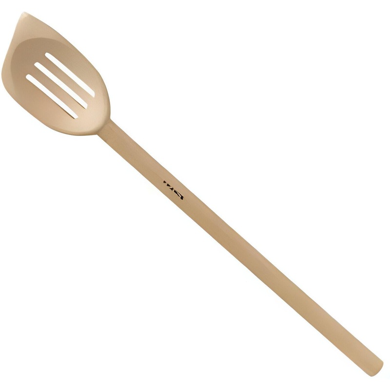 Browne - DELUXE 12" Beechwood Wooden Slotted Spoon - 744580