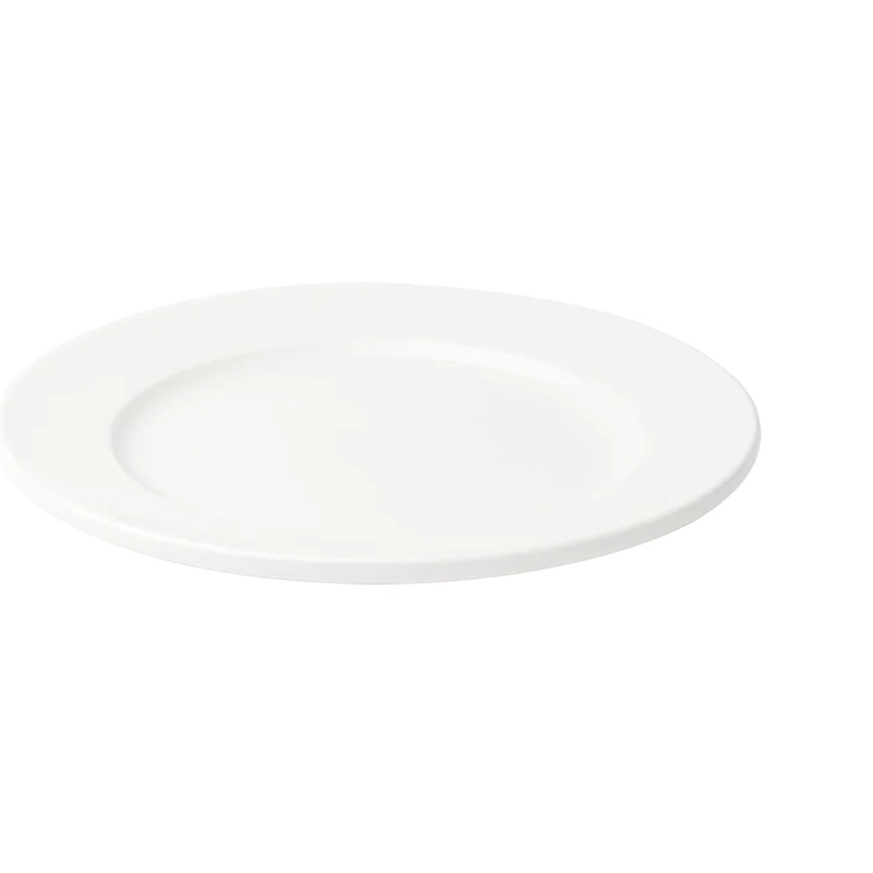 Browne - FOUNDATION 9" Round White Wide Rim Plate, 2 Dz - 5630108