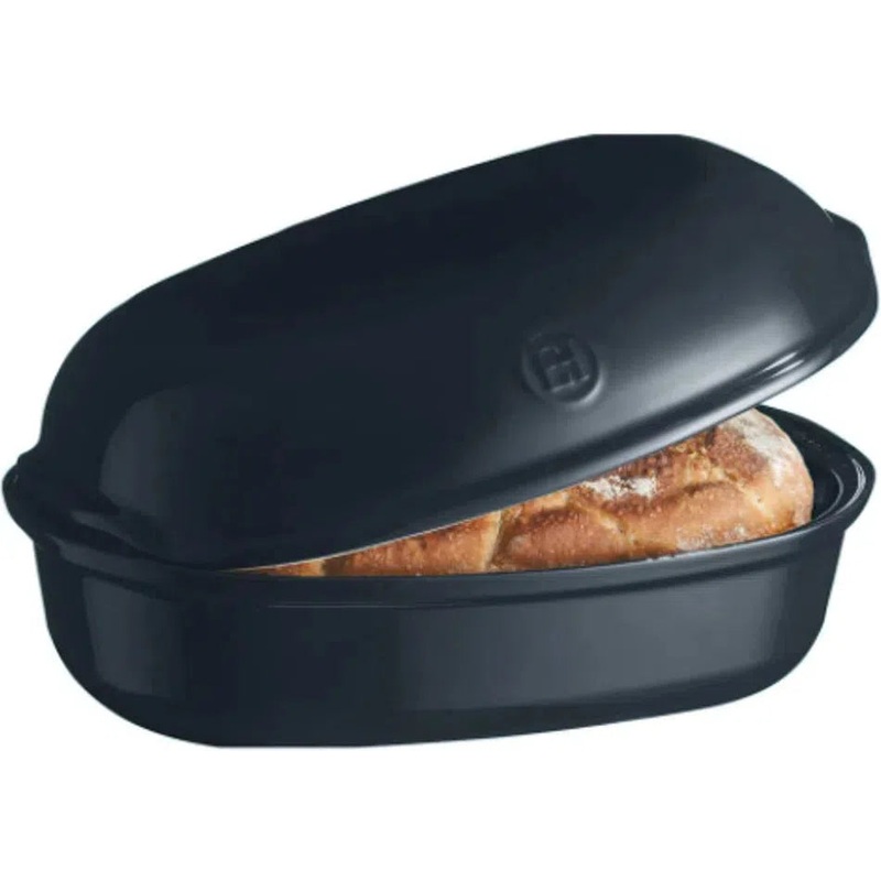 Emile Henry - 14.1" x 9.4" x 6.2" Ceramic Bleu Nuit Bread Baker - 91635501