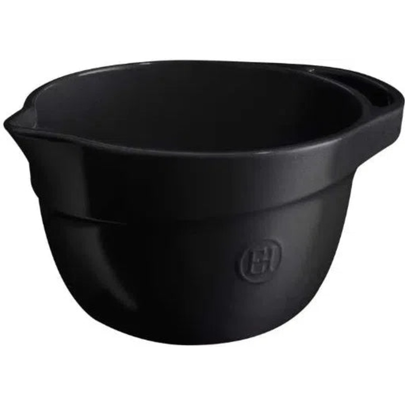 Emile Henry - 2.5 L Truffle Black Ceramic Mixing Bowl - 91716562