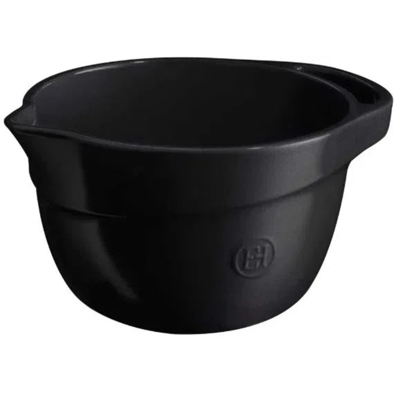 Emile Henry - 3.5 L Truffle Black Ceramic Mixing Bowl - 91716563