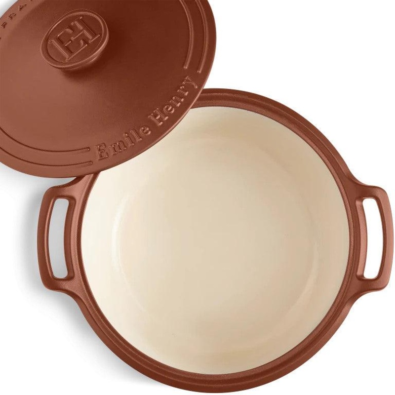 Emile Henry - 6 Qt Sublime Medium Sienna Round Stewpot - 91144760