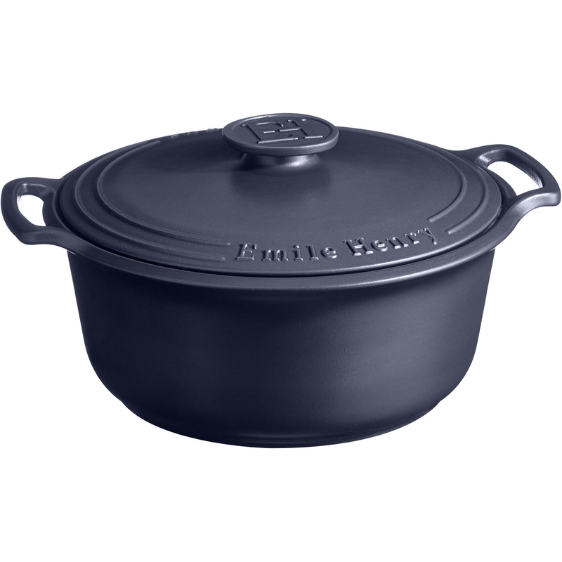 Emile Henry - 7.5 Qt Sublime Large Indigo Round Stewpot - 91664770