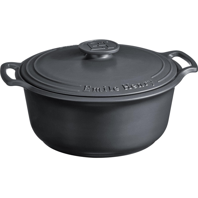 Emile Henry - 7.5 Qt Sublime Large Slate Round Stewpot - 91774770