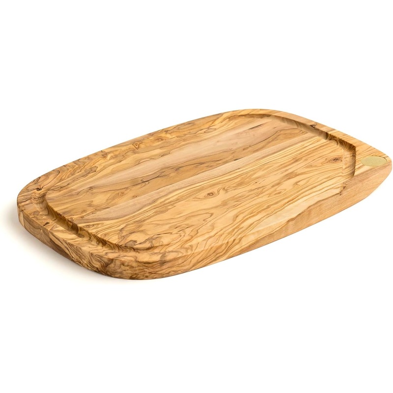Berard - 13" x 9.45" Olive Wood Nerro Cutting Board - 7455330