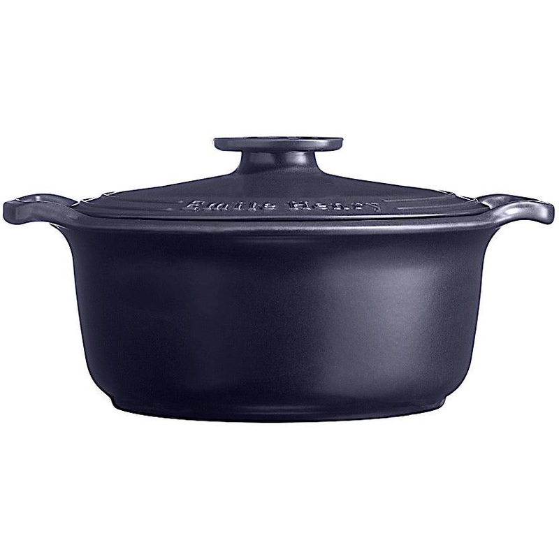 Emile Henry - 4.5 Qt Sublime Small Indigo Round Stewpot - 91664740