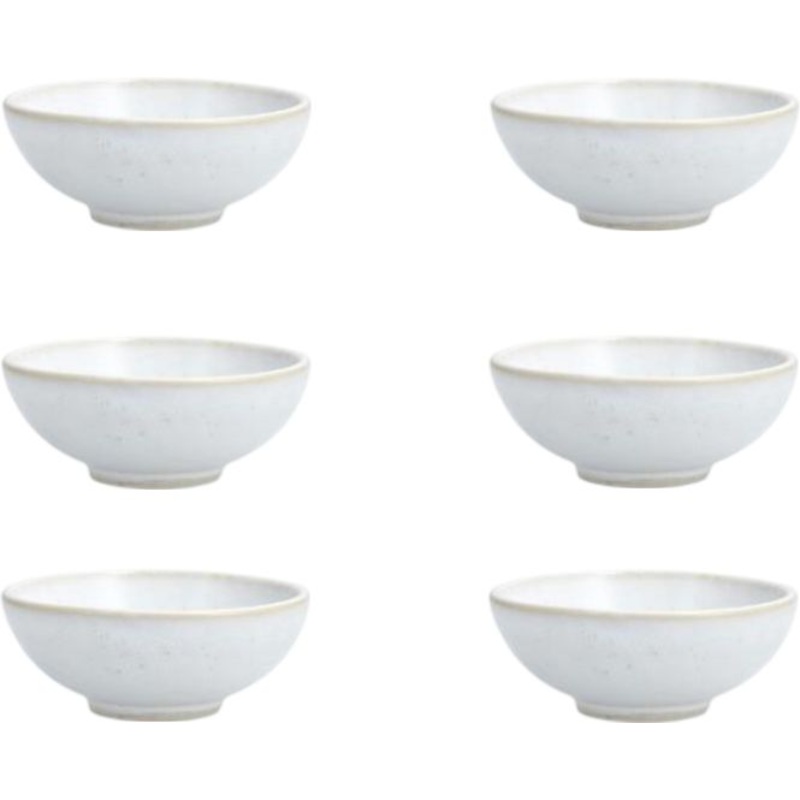 Fortessa - 3.75 Oz Nivo Moon Rice/Cereal Bowl, Pack of 6 - D751.309.0000