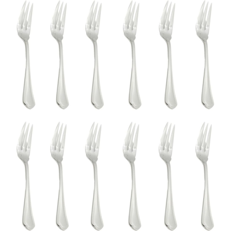 Fortessa - 7.3" Stainless Steel Medici Fish Fork, Pack of 12 - 1.5.110.00.031